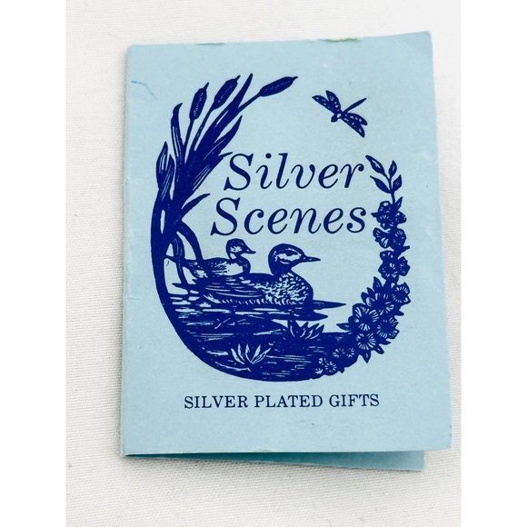 Vintage Silver Scenes Butterfly and Flowers Brooch/Pin - Made in Wales - Picture 9 of 13